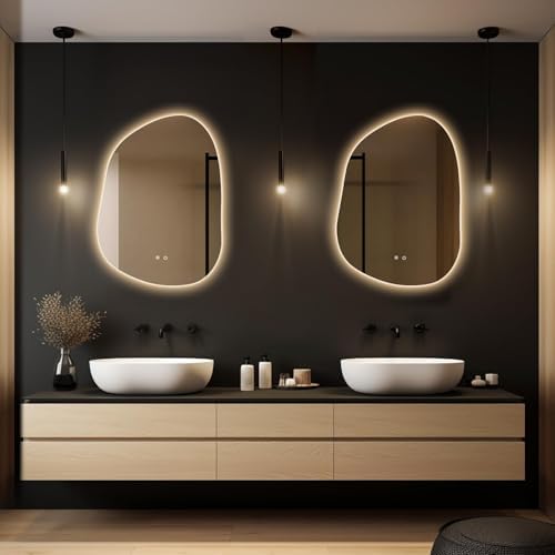 HOMECOOKIN LED Irregular Bathroom Mirror - Image 4