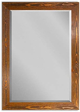 Renditions Gallery Rustic Horizontal Wooden Maple Frame Body Mirror Decor - Image 5