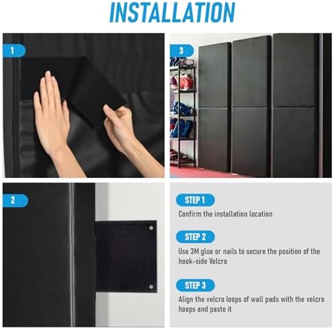 Gym Wall Padding 1 Piece 2" High-Density Thick Foam Wall Protector, 23.6''x60'' - Image 7