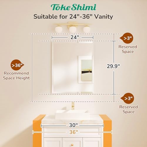 TokeShimi Bathroom Vanity Mirror Frameless - Image 2