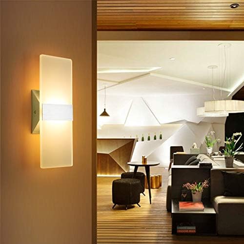 ChangM LED Wall Sconce Modern Wall Light Lamps 12W Warm White Up and Down - Image 2