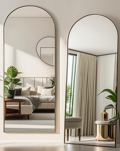 NEARBYSD Arched Full Length Mirror 81"x41" Full Body Floor Mirror Standing - Image 3