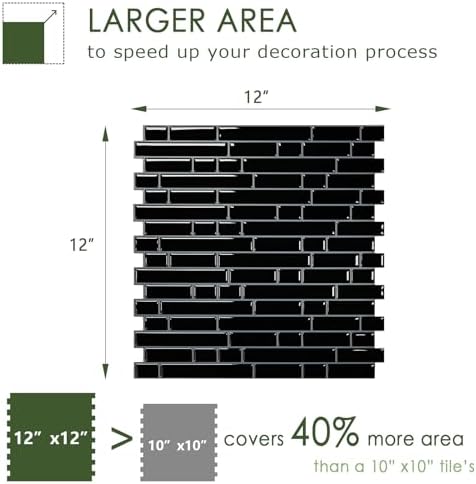 STICKGOO Peel and Stick Wall Tile Self-Adhesive Backsplash Thicker Design - Image 5