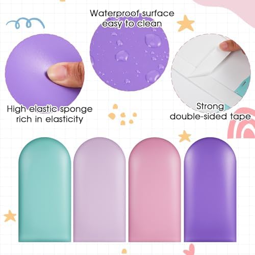 Jetec 4 Pcs Wall Padding for Kids Room, 15.75'' x 7.87'' Unicorn 3D Padded Wall - Image 3