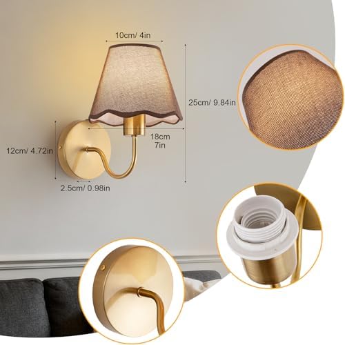 ADISUN Battery Operated Wall Sconce Set of 2, Wireless Wall Lights - Image 2