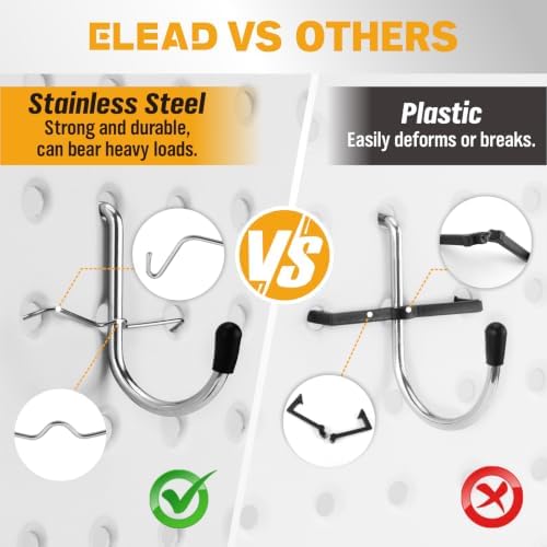ELEAD 301-Piece Pegboard Hooks Kit, Peg Board Organizer Accessories - Image 4