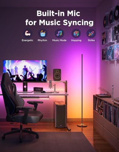 Govee RGBIC Floor Lamp Basic, 1000lm LED Corner Lamp - Image 5