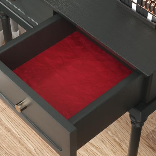 CHIHUT Romantic Red Felt Fabric Roll Self Adhesive Velvet Flocking Liner - Image 4