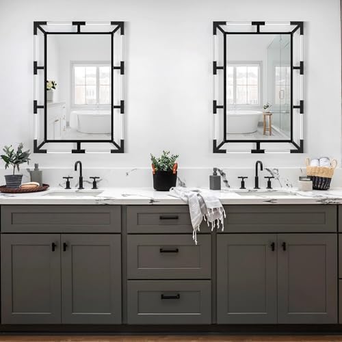 Chende Modern Black Wall Mirror Decor - Image 2