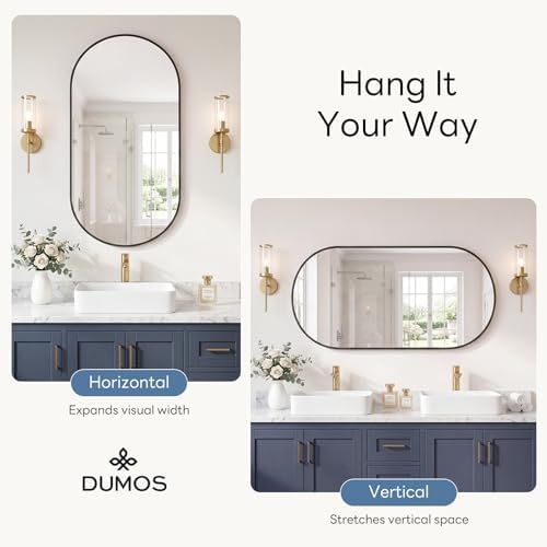 DUMOS 24" x 48" Oval Bathroom Mirror - Image 4