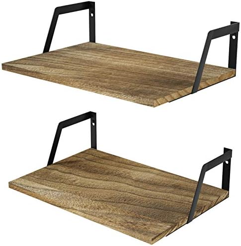 SRIWATANA Carbonized Black Deep Floating Shelves by SRIWATANA