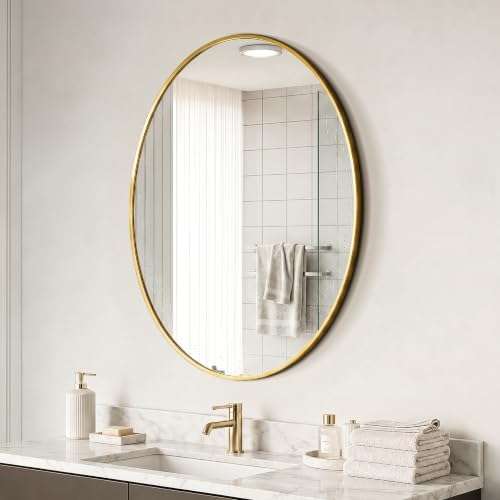 Oval Bathroom Mirror for Wall - Image 3