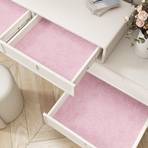 VEELIKE Self Adhesive Velvet Flocking Liner Soft Pastel Pink Mottled Felt - Image 3