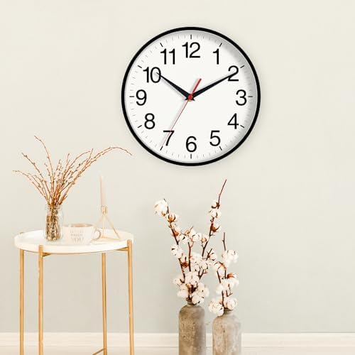 DAXSMY 16 Inch Wall Clock, Battery Operated Silent Non Ticking - Image 4