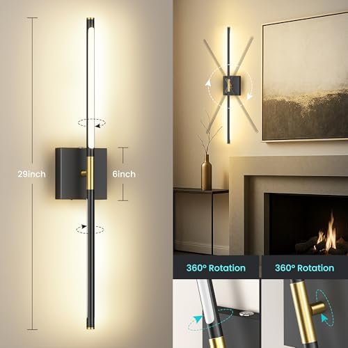 10000mAh Battery Operated Wall Sconces Set of 2 - Image 4