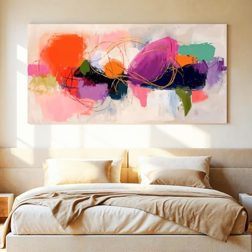 Colorful Graffiti Large Abstract Wall Art - Image 2