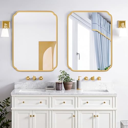 Ferytange 28"x36" Gold Bathroom Mirror - Image 2