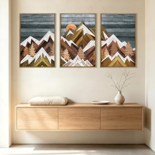 BINCUE Extra Large Mountain Wall Art Decor large Artwork Mountain Wall Decor - Image 2