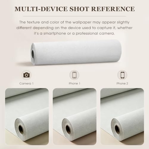 Peel and Stick White 3D PVC Wall Panels Roll, Thick Wallpaper 15.7"x118.1" - Image 3
