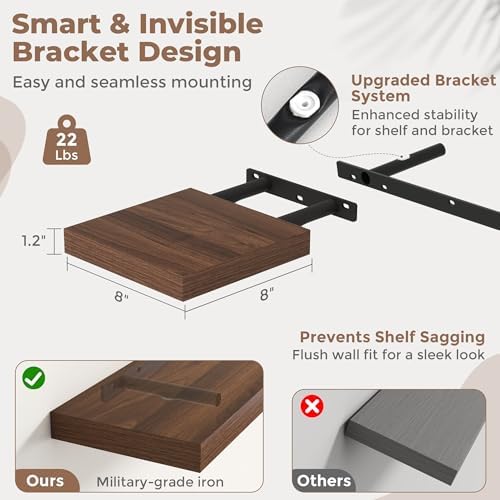 8 Inch Floating Shelves for Wall - Image 3