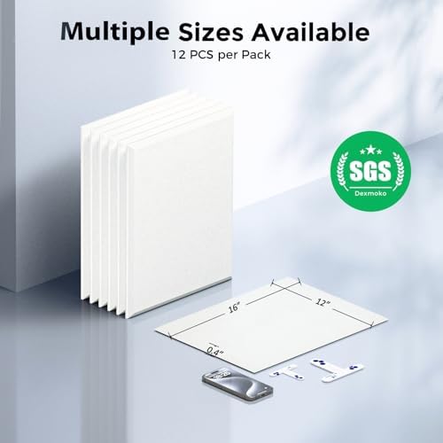 12 Pack Self-Adhesive Acoustic Panels, 2nd Generation Sound Absorbing Panel - Image 7
