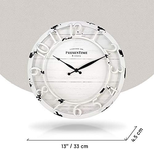 Presentime 13" Farmhouse Series Wall Clock - Image 4
