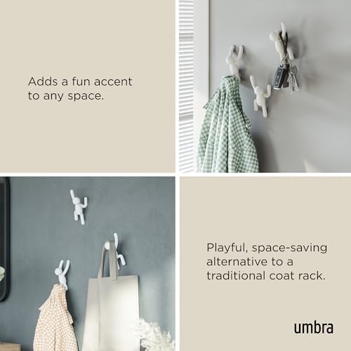 Umbra Buddy Wall Hooks, Decorative Wall Mount Coat Hooks - Image 4