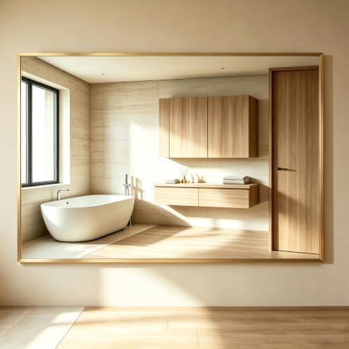 DUMOS 30"x48" Rectangle Wall Mirror, Bathroom Mirrors by DumosLifestyle