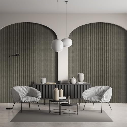 WADILE Peel and Stick Wood Slat Wall Panels, 5.2M PVC Wall Panels - Image 5