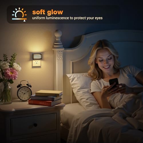 JandCase LED Night Light, Night Lights Plug into Wall Dusk to Dawn - Image 5