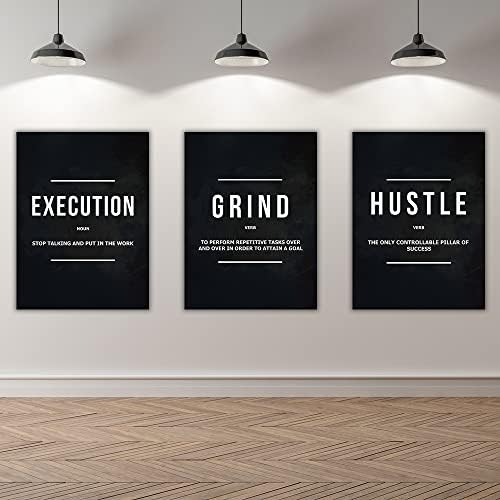 Success Canvas Painting Wall Art Quote Motivational Wall Art Execute Wall Decor - Image 5