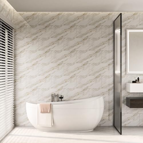 Marble Peel and Stick Backsplash 23.6 x11.8 in - Image 7