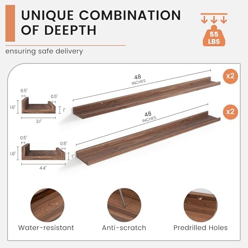 FLYJOE Floating Picture Ledge Shelves - Image 3