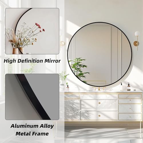 Round Bathroom Mirror, Circle Mirror, 1 Pack - Image 2