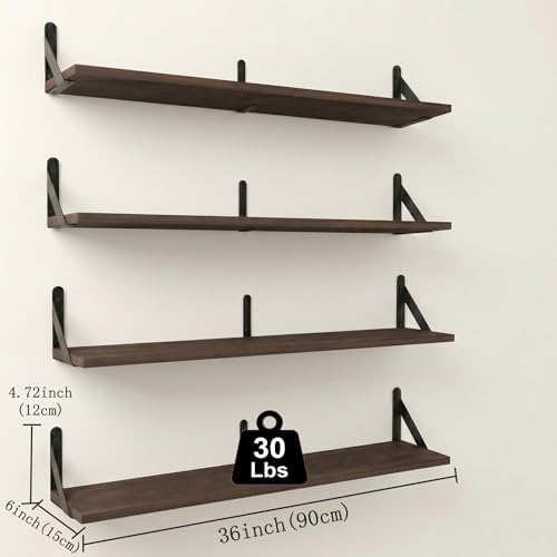 Long Wall Shelf, Large Floating Shelves - Image 2