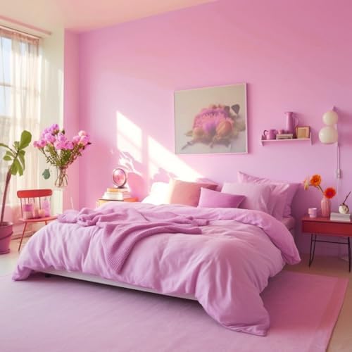 15.7"x394" Pink Peel and Stick Wallpaper - Image 2