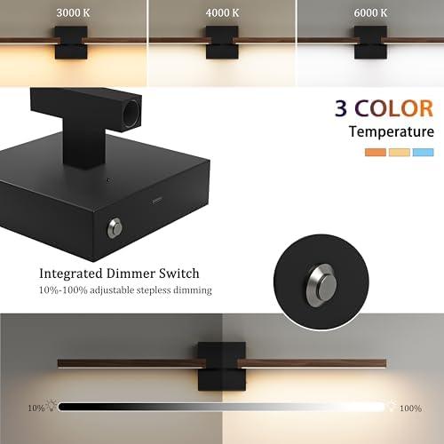 Rayogale Black Walnut Rechargeable Wall Sconce - Image 3