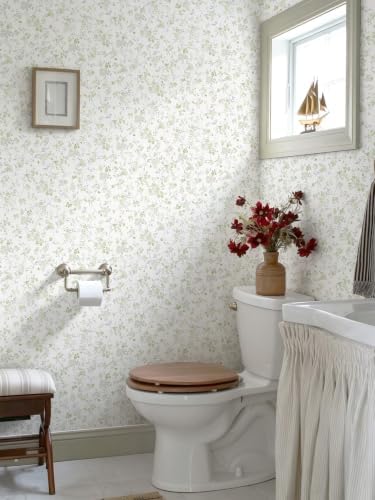Peel and Stick Wallpaper for Nursery Green Cherry Blossom Waterproof - Image 6
