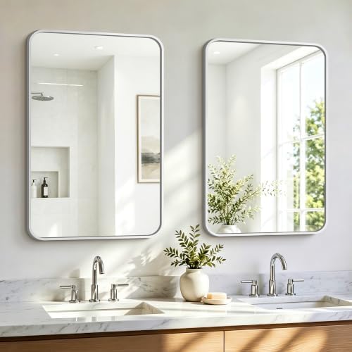 Bathroom Vanity Mirror for Wall, 30”x20”-2pcs Mirror for Over Sink by Unknown