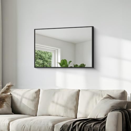 36" x 24" Bathroom Mirror, Bathroom Vanity Mirror-Black - Image 6