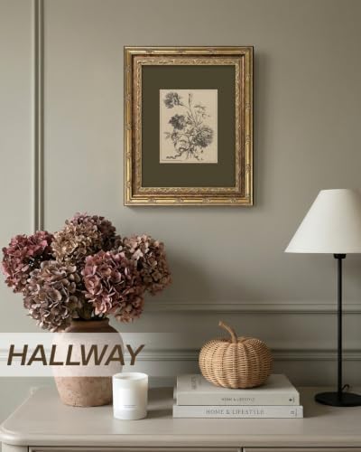 InSimSea Vintage Botanical Wall Art, Sage Green Sketch Floral Print - Image 5
