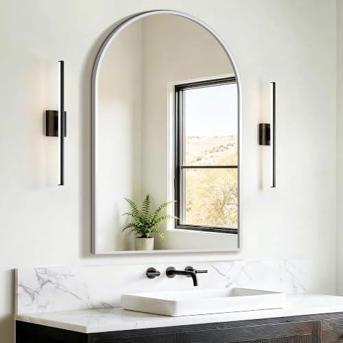 FICTOR 24" x 36" Arched Bathroom Vanity Mirror by FICTOR
