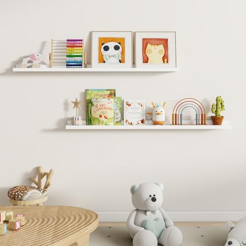 Dreamland Picture Ledge Shelf for Wall, Floating Shelves Set of 2, 48 Inch Long - Image 5