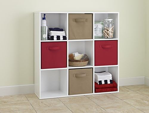 ClosetMaid 9 Cube Laminated Wood Reversible Stackable Open Bookcase Display - Image 6