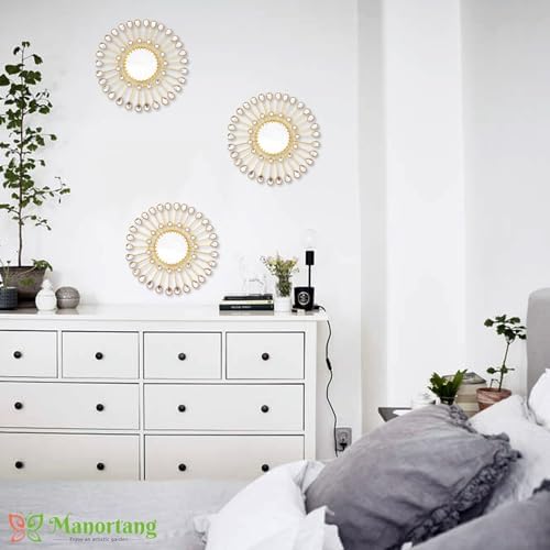 Gold Mirrors-Sunburst Festival Wall Art, Decorative Round Mirrors - Image 4