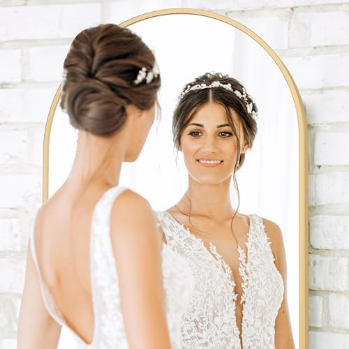 Sweetcrispy 64"x21" Arched Full Length Mirror, Full Body Mirror - Image 4