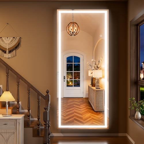 Hasipu 94"x39" LED RGB Bluetooth Home Gym Mirror Full Length - Image 3