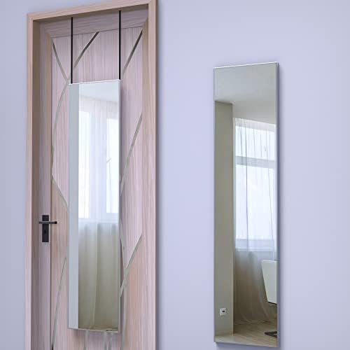 ANYHI 47"x12" Full Length Mirror Over the Door Hang or Wall Mounted - Image 2