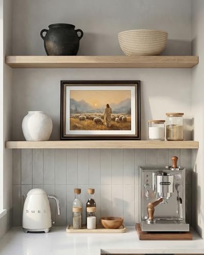 VIYYIEA Christian Wall Art, Vintage Jesus Sheep Canvas Prints 16x12 in - Image 7