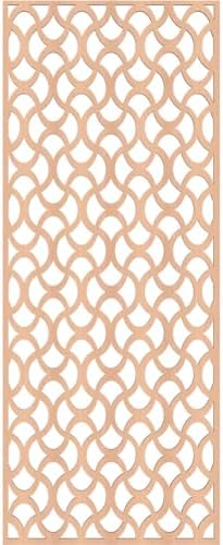 Resort Decorative Pierced Fretwork Wood Wall Panels, 15 3/8"W x 39 3/8"H x 1/4"T - Image 4